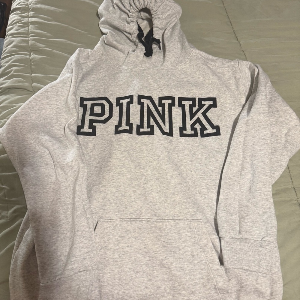 PINK Victoria's Secret Light Gray Hoodie